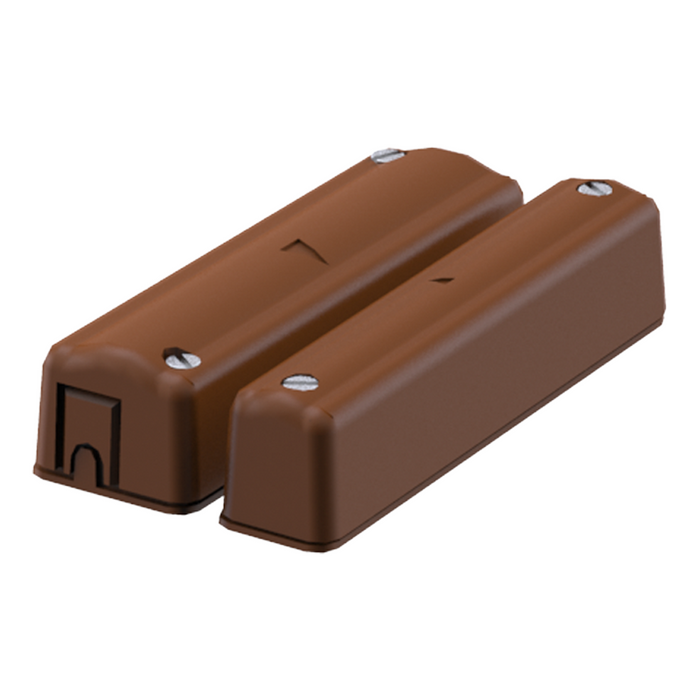 CQR G2 Large Magnetic Door Contact with Tamper - Brown