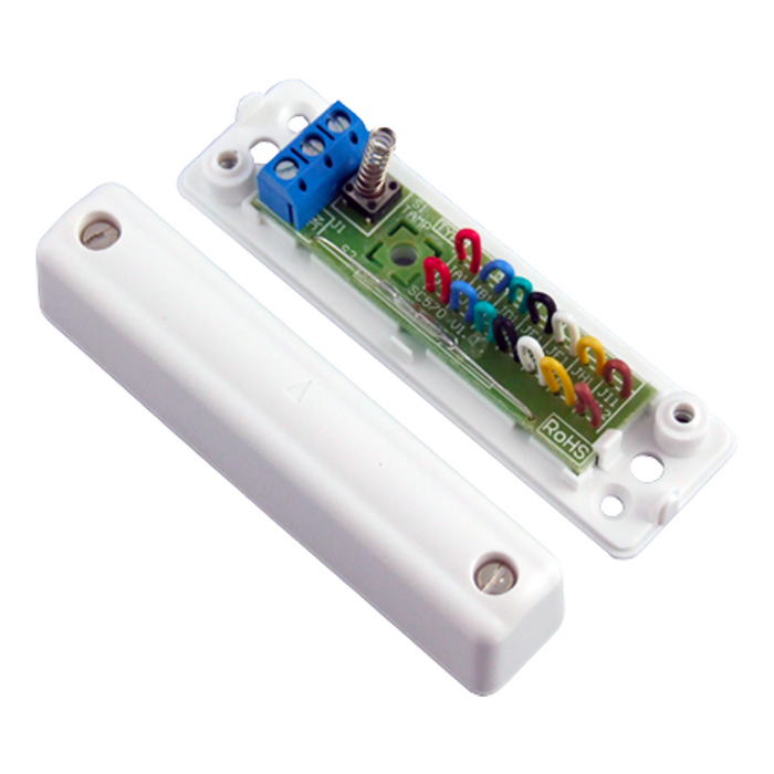 CQR G3 Large Magnetic Door Contact with Resistors - White