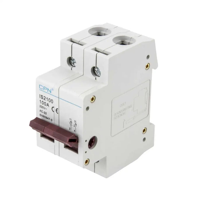 100A 2 Pole Main Isolator Switch