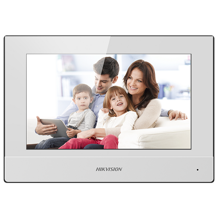 Hikvision IP 7" Touch Screen Intercom Monitor - White