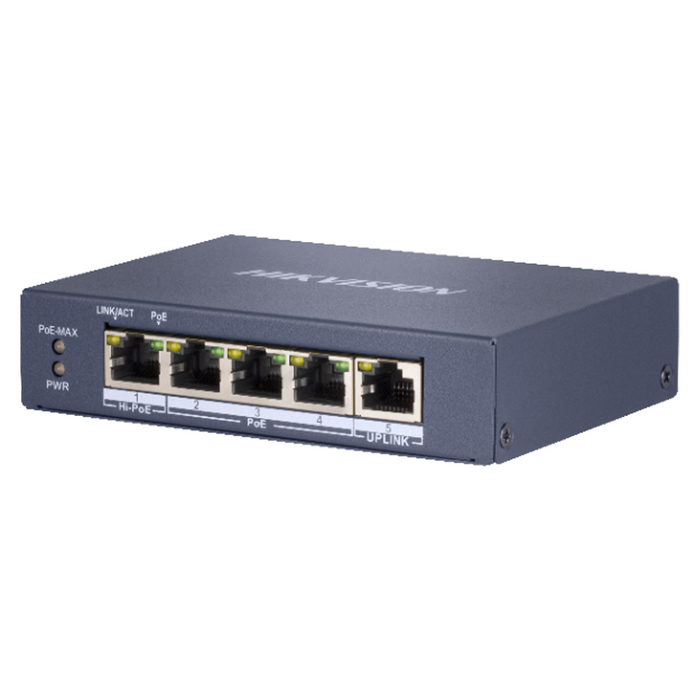 Hikvision 4 Port Gigabit POE Switch