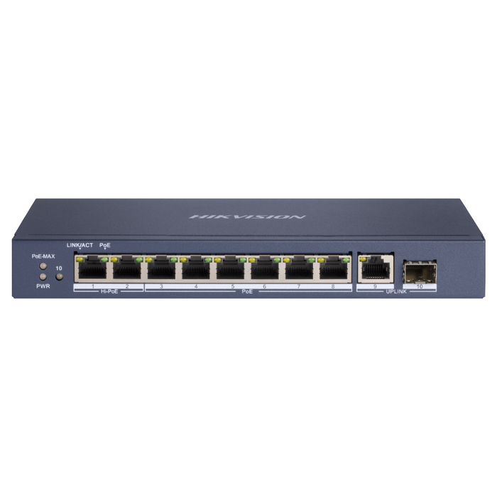 Hikvision 10 Port Gigabit POE Switch