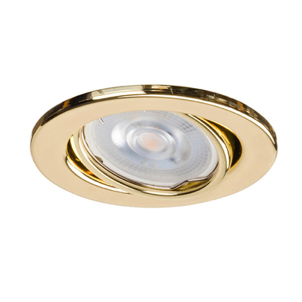 Hoop GU10 Downlight Tilt Brass