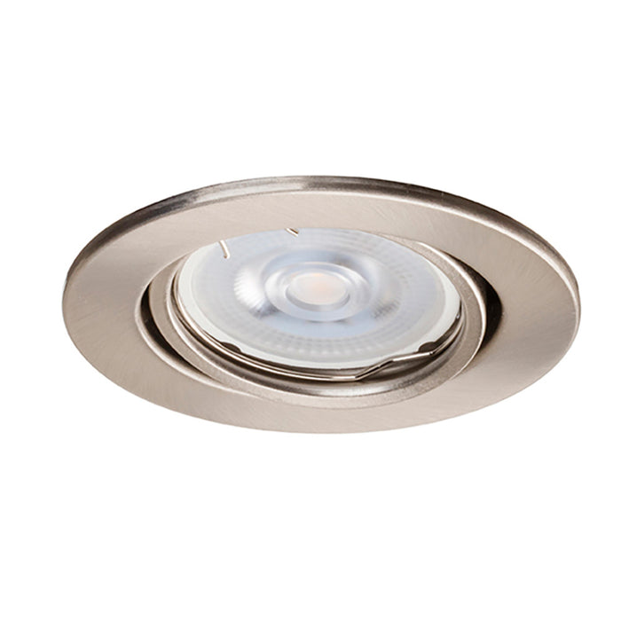 Hoop GU10 Downlight Tilt Satin Chrome