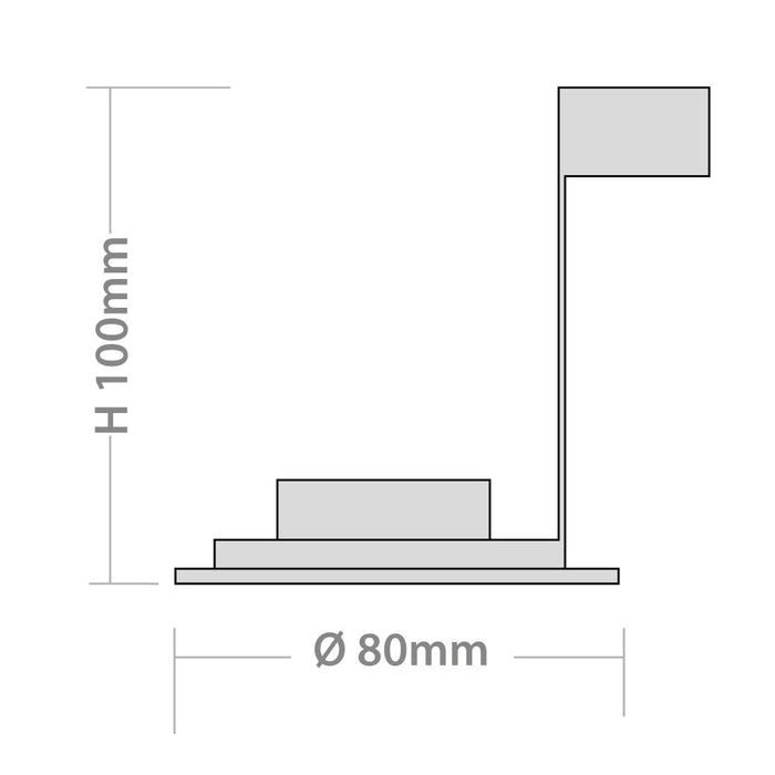 Hoop GU10 Downlight Fixed White