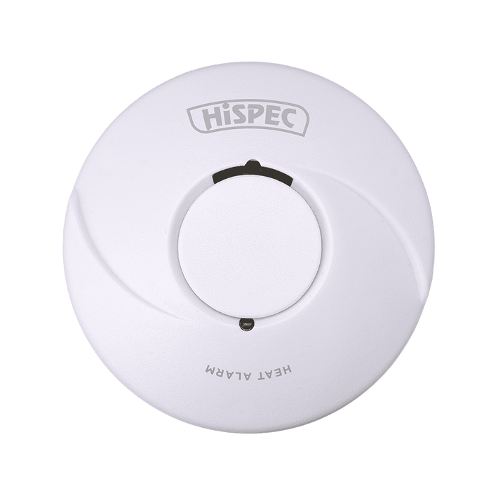 Hispec Radio Frequency Lithium Battery Heat Detector powered by a 10yr Sealed Lithium Battery