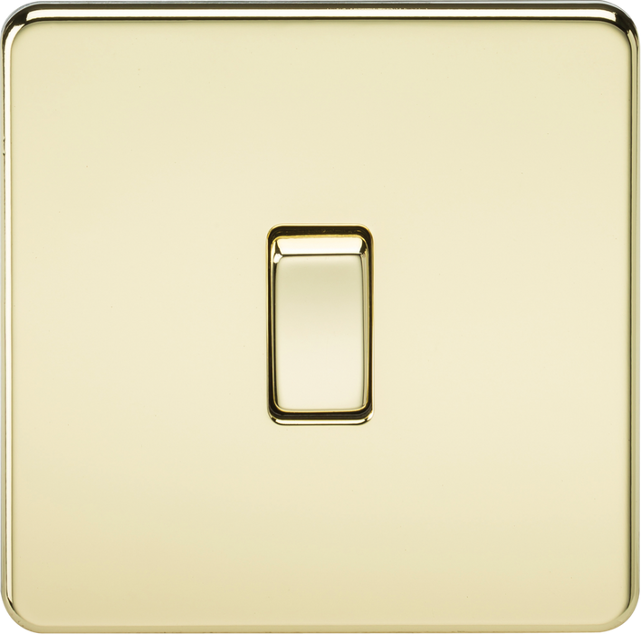 10AX 1G 2-way Switch - Polished Brass