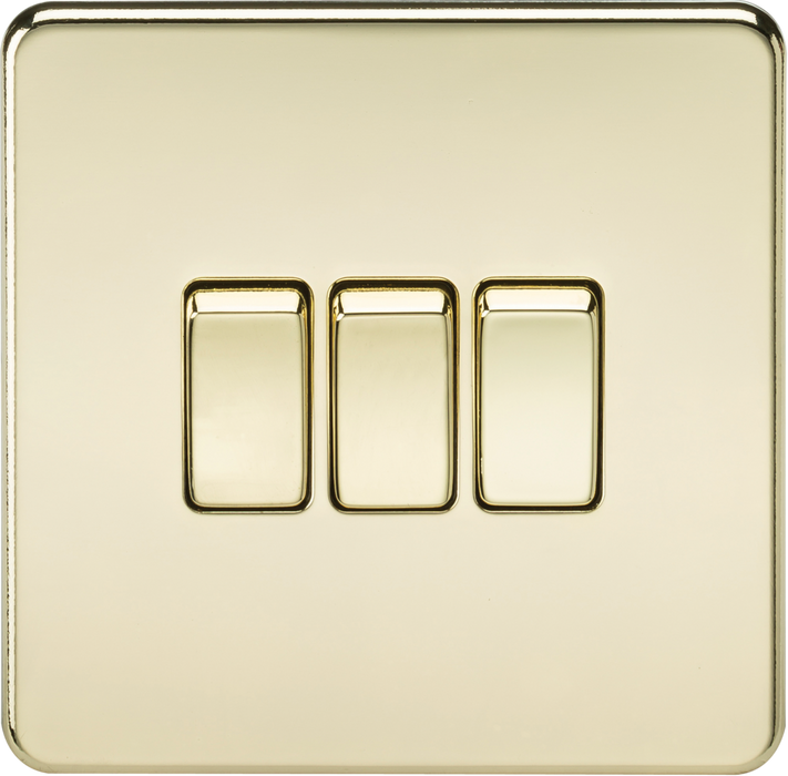 10AX 3G 2-way Switch - Polished Brass