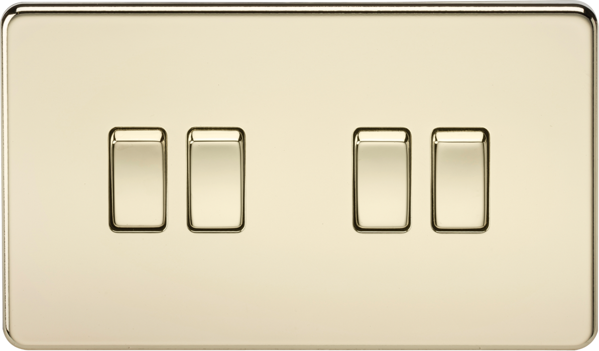 10AX 4G 2-way Switch - Polished Brass