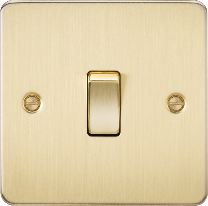 10AX 1G Intermediate Switch - Brushed Brass