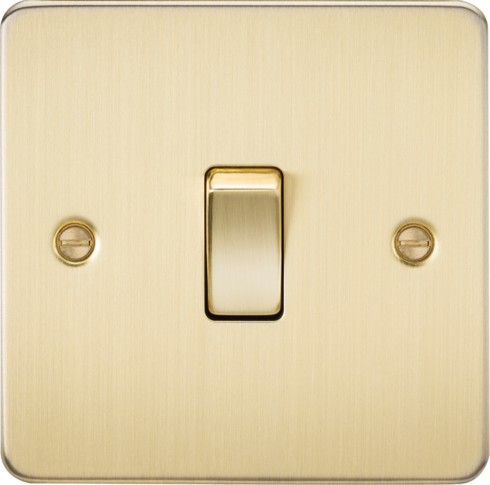 10AX 1G 2-way Switch - Brushed Brass