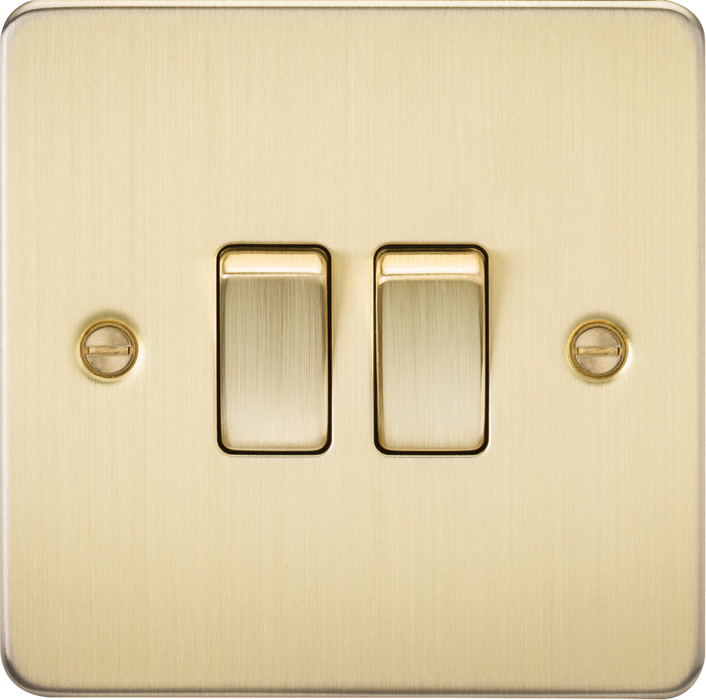 10AX 2G 2-way switch - Brushed Brass