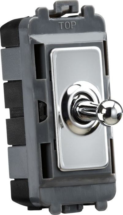 20AX 1G DP Toggle switch - polished chrome