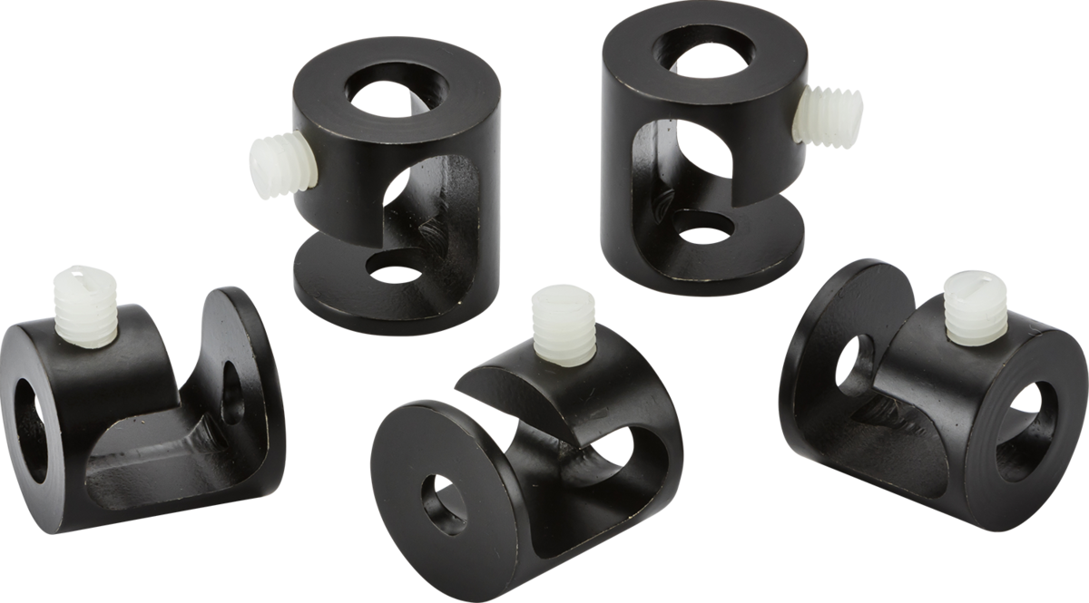 Pack of 5 Pendant Ceiling Hooks - Matt Black