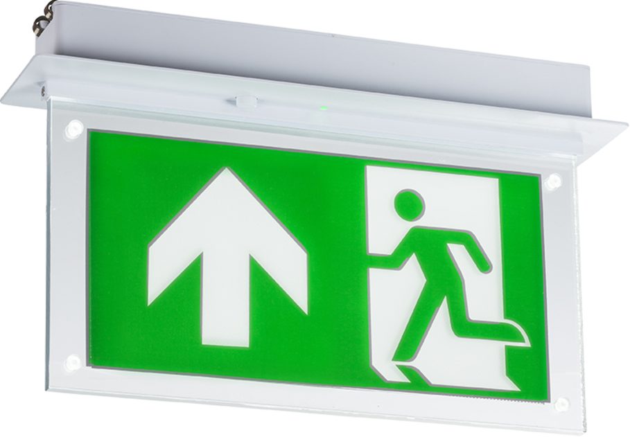 230V 2W Recessed LED Emergency Exit sign