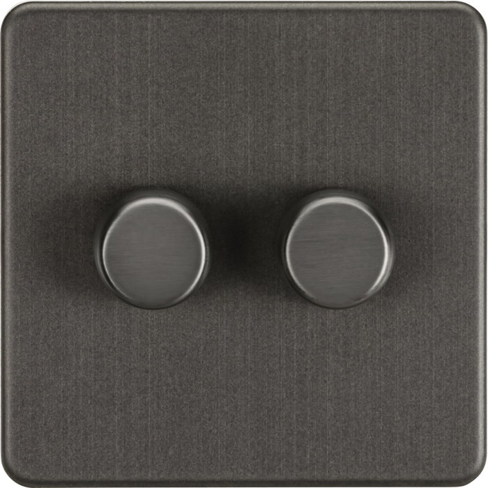 2G 2-way 10-200W (5-150W LED) Intelligent dimmer - Smoked Bronze