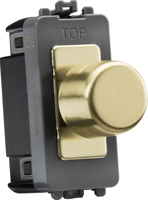 2-way 10-150W (5-100W LED) Intelligent Dimmer - Brushed Brass