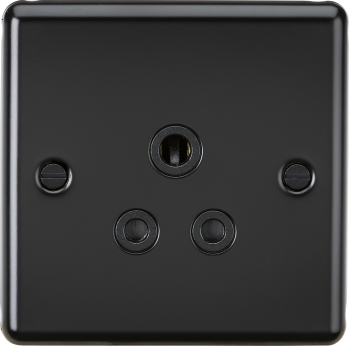 5A Unswitched Socket - Matt Black