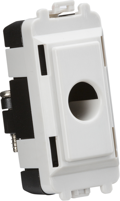 Flex outlet module (up to 10mm) - white