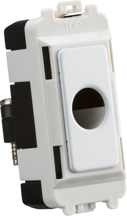 Flex outlet module (up to 10mm) - matt white