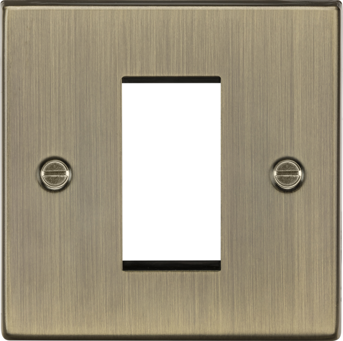 1G Modular Faceplate - Antique Brass