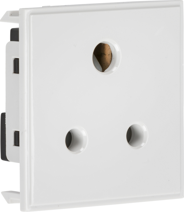 5a Click Socket Module 5A unswitched round socket module 50 x 50mm - white — Derby Firelec Ltd