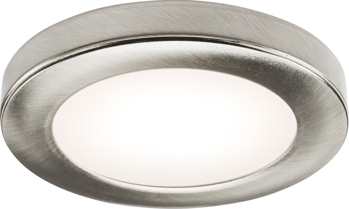 UNDKIT Single 2.5W LED Dimmable Under Cabinet Light in Brushed Chrome - 3000K