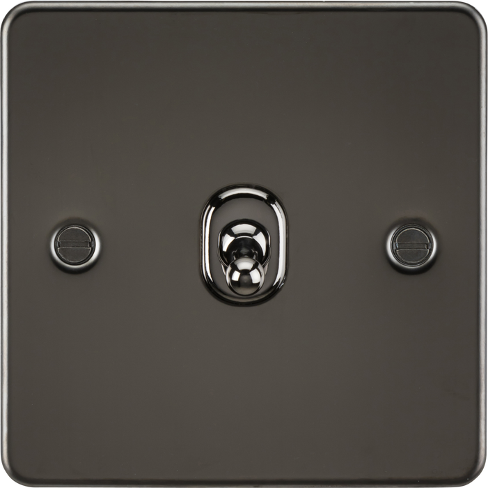 10AX 1G 2-way Toggle Switch - Gunmetal