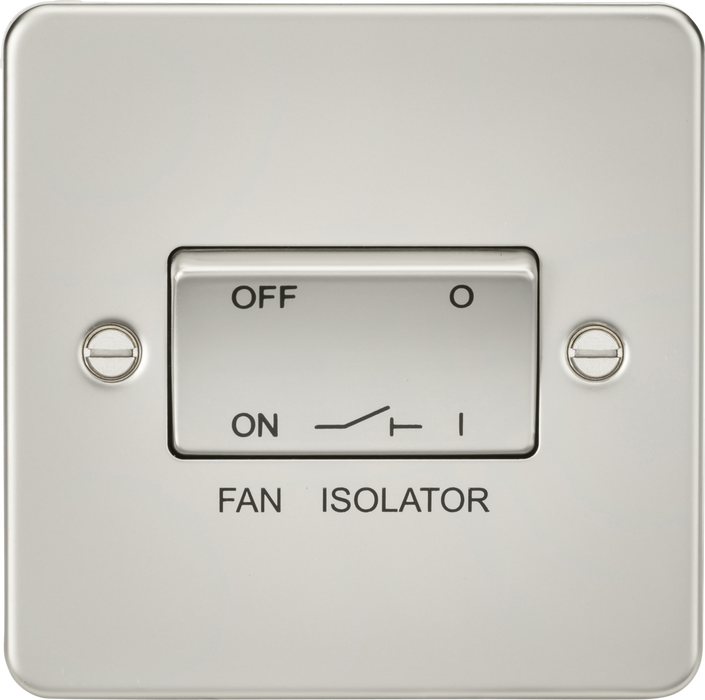 10AX Fan Isolator Switch - Pearl