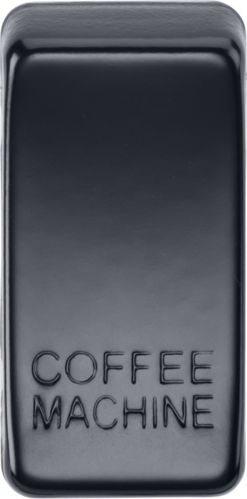 Switch cover "marked COFFEE MACHINE" - matt black