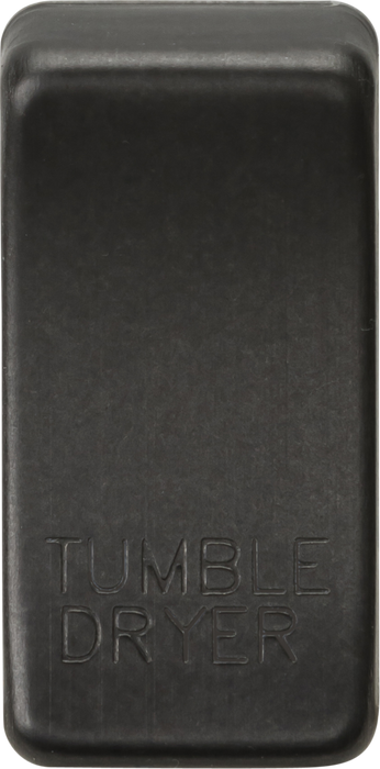 Switch cover "marked TUMBLE DRYER" - smoked bronze