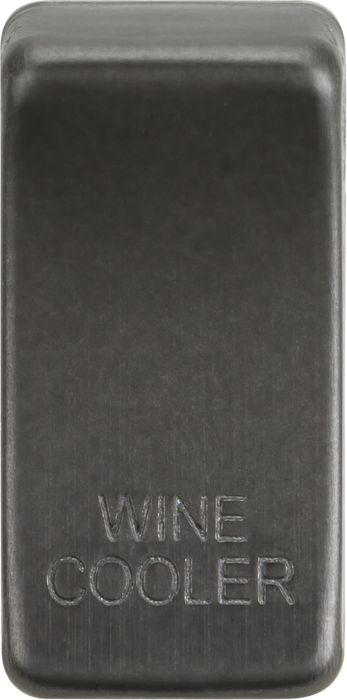 Switch cover "marked WINE COOLER" - smoked bronze