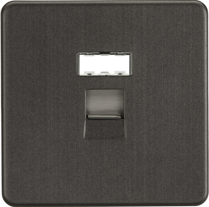 RJ45 Network Outlet - Smoked Bronze