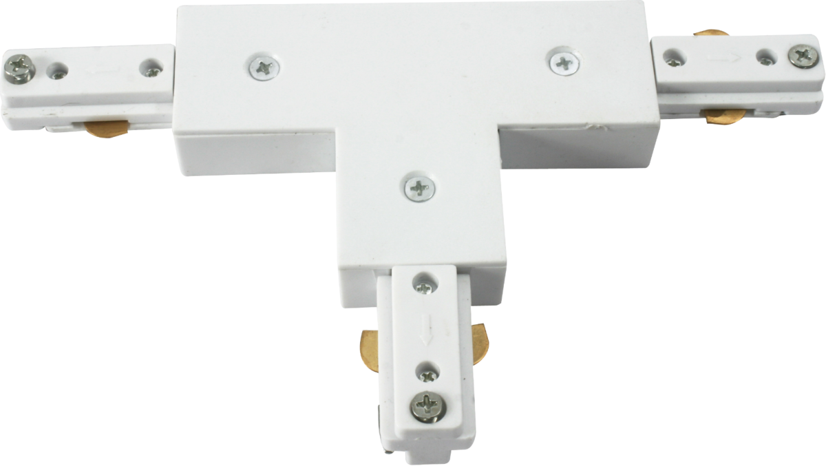 230V Track T-connector - White