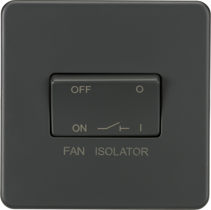 10AX Fan Isolator Switch - Anthracite