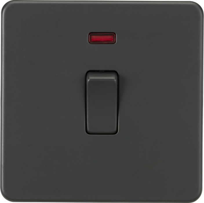 20A 1G DP Switch with Neon - Anthracite