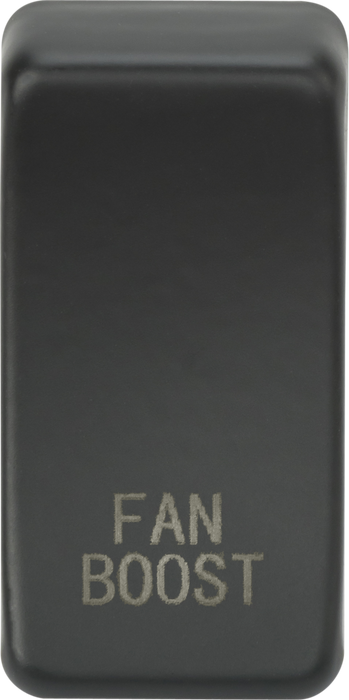 Switch cover marked "FAN BOOST" - Anthracite