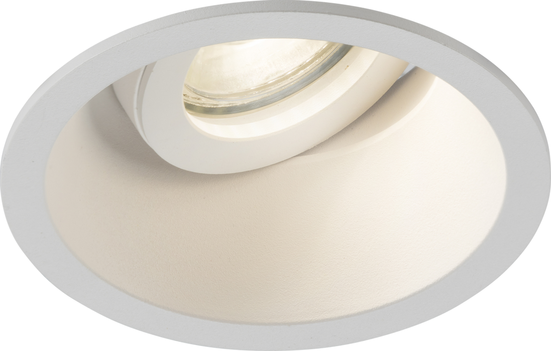 Dipa Single Tilt Round Anti-Glare Downlight White