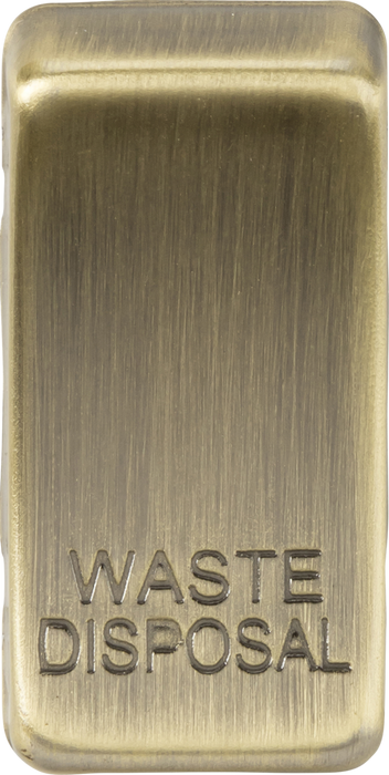 Switch cover "marked WASTE DISPOSAL" - antique brass