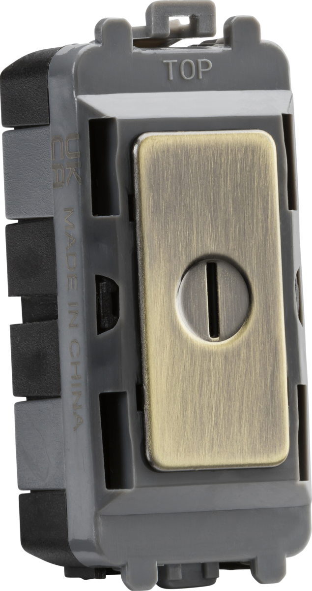 20 Key Module 20AX 2 way SP key module - antique brass — Derby Firelec Ltd